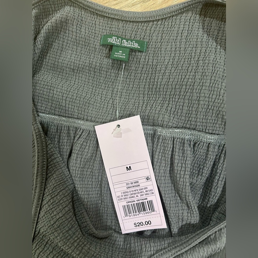NWT, Wild Fable Gray Dress, Medium - Picture 2 of 2